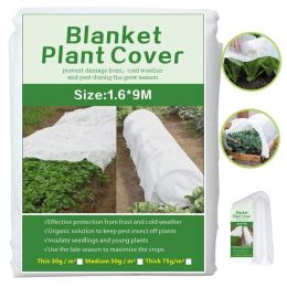 Nets 30/50/75gsm Winter Plant Cover Fabric Garden Seedling Antifreeze Protector Vegetables Warm Protective Blanket NonWoven Cloth