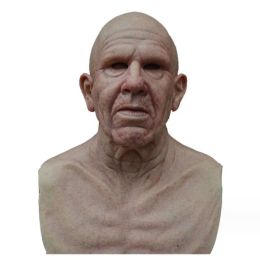 Masks 1pcs/lot Halloween Decorations Latex Grandfather Mask Old Man Heargear For Adult Party Cosplay