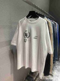 Designer Ins 21ss spring and summer world grain letter printing lovers OS Casual Short Sleeve T-Shirt Tee 23U5