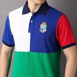 Pure Cotton Turn-down Collar Polo Shirt, New Summer Trend for Men, Embroidery Pattern with Unique Style Shows Individual Charm
