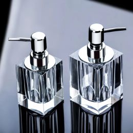 Dispensers Crystal Glass Subbottling Hotel Soap Dispenser Shower Gel Shampoo Bottle Creative Hand Sanitizer Bottle Bathroom Supplies