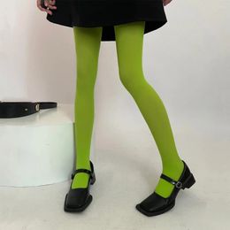 Women Socks 24 Colours Sexy Candy Colour Semi Opaque Tights Pantyhose Fashion Seamless Long Stockings Drop