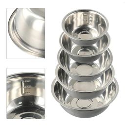 Bowls Stainless Steel Camping Bowl Set 5 Sizes Suitable For BBQ Hiking And Backpacking Lightweight Portable