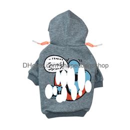Dog Apparel Designer Clothes Brand Soft And Warm Dogs Hoodie Sweater With Classic Design Pattern Pet Winter Coat Cold Weather Jackets Ot4Ao