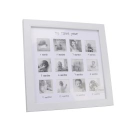 Albums Baby First Year Photo Frame Precious Newborn Monthly Photo Frame Density Board Lightweight Space Saving for Baby Growth Record