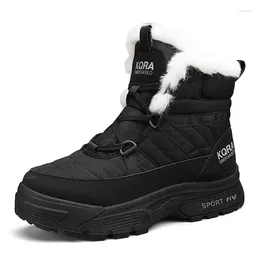 Walking Shoes Motorcycle Sneakers Men Fashion Winter Snow Boots High Top Outdoor Male Warmed Ankle For Punk