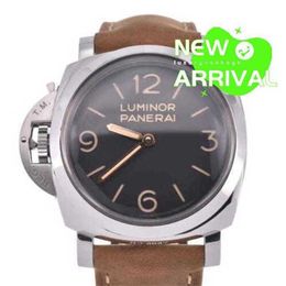 Paneraiss DEISGN Movement Watches Luminous Machine Watch Hand Black Dial Winding Men's Luxury Full Stainless steel Waterproof Wristwatches High Quality