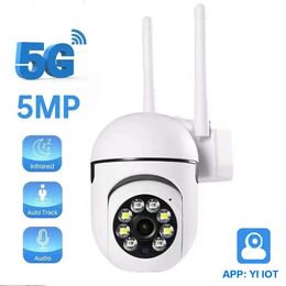 5MP YI IOT 5G 2.4G Wifi PTZ Camera Indoor Use Auto Tracking Surveillance Camera Color Night Vision Baby Monitor Mini Camera