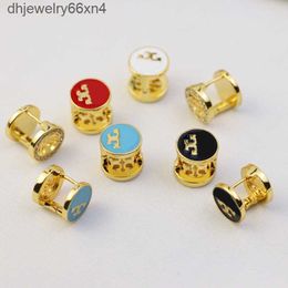 New Style Stud Earrings Ear Loop Drop Brand Letter Designer 18K Gold Plated Earring High-end Copper Material Ring Fashion Women Candy Colour Wedding Party Jewellery REIZ