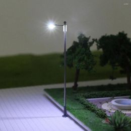 Decorative Figurines HO OO Scale Lamp Post Model Railway Train Light Street Lights LEDs Layout Accessories 104mm 10Pcs/set 20mA