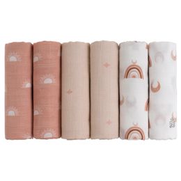 Gllquen Baby Cotton Muslin Swaddle Receiving Blankets Burp Cloths Squares Breathable Soft for Boy Girl born 28x28 240311