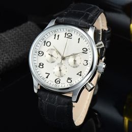 Automatic movement mechanical watch for men all dial work clear back mens watches stainless steel strap functional wristwatch auto293g