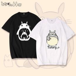 tmall miyazaki short sleeve tshirt cartoon anime surrounding summer men and women loose casual round neck shirt