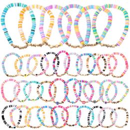 Charm Bracelets Friendship Bracelet Wrist Decor Bohemian Bead For Women Clay Beads Jewelry