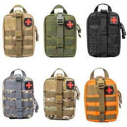 Survival Military EDC Kit Tactical First Aid Bag Survival Emergency Hunting Kit for Camping Medical Kit Pouch Outdoor Survival Pouch