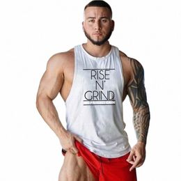 new Cott Gym Tank Tops Men Sleevel Tank tops For Boys Bodybuilding Clothing Undershirt Fitn Stringer workout Vest X6M3#