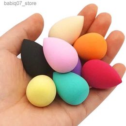 Sponges Applicators Cotton Mini facial cosmetics puff makeup sponge powder puff liquid basic beauty sponge makeup concealer cosmetic sponge 6 pieces/bag Q240325