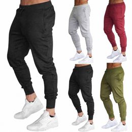 men's Active Sweatpants Solid Joggers Trousers Drawstring Elastic Waist Fitn Gym Sports Pants Spring Summer Slim Running Pant w1z3#