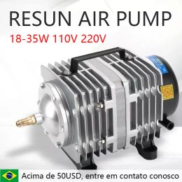 Accessories 110V 220V Resun Air Compressor for Aquarium Accessories 70L/MIN Electromagnetic Pump Fish Tank Accessories Aerator for Pet