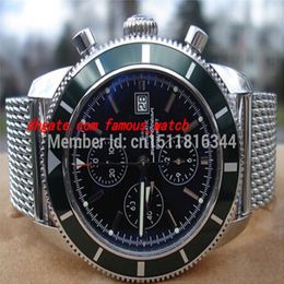 Original Box Luxury Watch Wristwatch 46mm Aeromarine Superocean A13320 Ocean Stainless Chronograph Men Watches277S