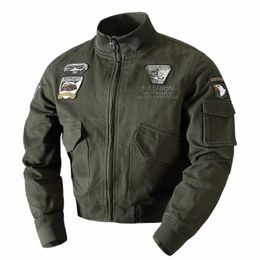 Boa qualidade masculino cott gola outerwear casacos homens bombardeiro jaquetas força aérea jaquetas fino ajuste jaquetas casacos casuais 4xl m1o0 #