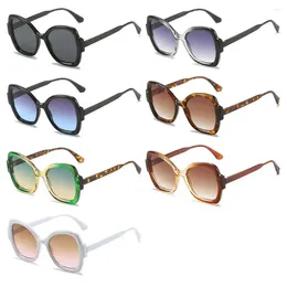 Outdoor Eyewear Oversized Eyeglasses Gradient Goggles Y2K Irregular Sunglasses Butterfly Punk Sun Glasses
