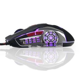 Mice Gaming Mouse Computer Wired Glow Macro Definition Professional Mice 6 Buttons 3200DPI USB Optical For Laptop Desktop