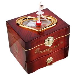 Boxes Dancing Ballerina Music Box Plastic Jewellery Box Girls Carousel Hand Crank Music Box Mechanism Gift