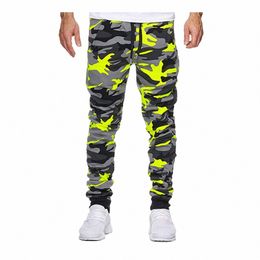 fi Men'S Sport Pants Trend Colour Camoue Printed Sweatpants Casual Drawstring Fitting Sweatpants Spring Fall Hiking Pant W2LO#
