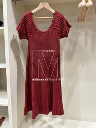 Vestidos femininos primavera e verão seda algodão loro vestido de manga curta piana