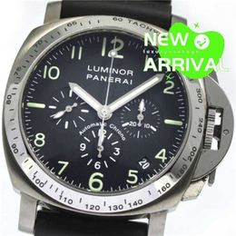 Paneraiss DEISGN Movement Watches Luminous Machine Watch Chronograph Pam00074 Date Black Dial Automatic Automatic Mechanical Watches Full Stainless steel water