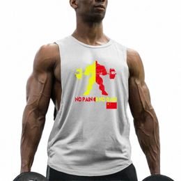mens Open Side Bodybuilding Tank top Gyms Fitn Sleevel Shirt Summer Male Cott Clothing Fi Singlet Vest Undershirt Y8uP#