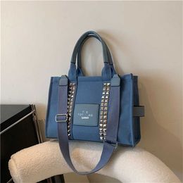 Canvas Handheld for Women 2024 New Light and Large Capacity Tote Fashion Casual Crossbody 70% Off Online sales