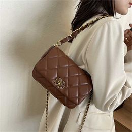 36% OFF Designer bag 2024 Handbags Beibei Shangpin Korean Versatile Trend Lingge Xiang 19 Chain Small Square Single Shoulder Diagonal Straddle Womens