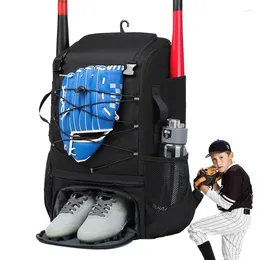 Outdoor Bags 1pc Baseball Softball Bag Backpack With Shoes Compartment Lightweight Bat For Boys Adults Fence Hook Hold