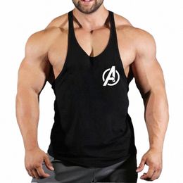 gym Vest Fitn Shirt Muscle Man Singlet Men Tank Tops Stringer Sleevel Sweatshirt Men's Singlets Top for Fitn Clothing A0bm#
