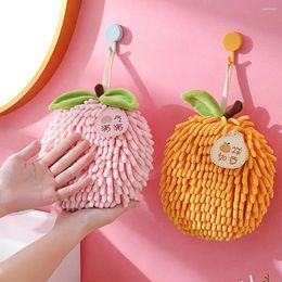 Towel Persimmon Hand Absorbent Soft Chenille With Cute Fruit Design Super For Loved