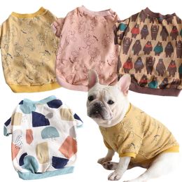 Vests Multi Colours French Bulldog Ropa Perro Pet Dog Clothing Small Medium Large Size Xsxxl Size Vests for Fat Dog Clothes