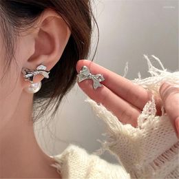 Stud Earrings Bowknot Ear Studs Daily Wear Jewellery Statement Pin For Wedding