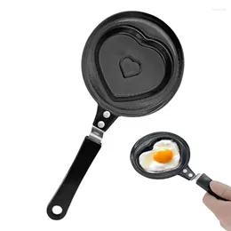 Pans Lovely Pan Heart Shaped Fried Egg Frying Tool Non Stick Wrought Iron Maker Mold Pot Skillet Love Omelettes