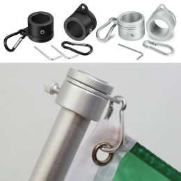 Accessories Pole Clips with Carabiner Mounting Rings Kit Rings Flag Pole Rings Flagpole Rotating Rings Flag Mounting Ring