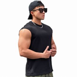2023 New Men Vest Gym Tank Top Summer Men Fitn Sleevel Shirt Male Exercise Sports Vest Undershirt Gyms Train Clothing 49dq#