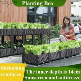 Planters Pots Large Capacity Vegetable Planting Box Home Balcony Planting Pot Equipment Thickened Square Flower Pot Garden Pots Planters 240325