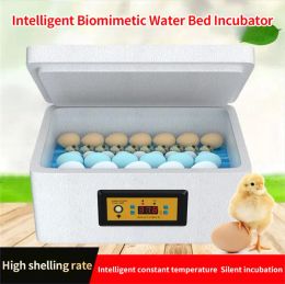 Accessories 32 Eggs Incubator Smart Chicken Hatcher Goose Pigeon Quail Bird Automatic Incubation Machine Waterbed Egg Incubator EU Plug