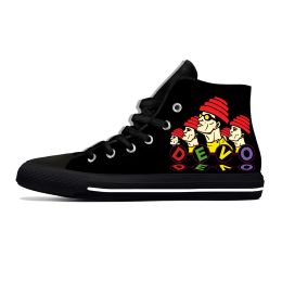 Shoes Devo Whip It Rock Band High Top Sneakers Mens Womens Teenager Casual Shoes Canvas Running Shoes 3D Printed Lightweight shoe