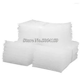 Gift Wrap Plastic Envelope White Bubble Packing Bags PE Clear Bag Shockproof Double Film 10x20cm 50Pcs