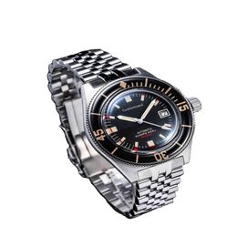Hochwertige fünfzig Fathom-Stil Taucher Automatische Uhr Sapphire Luminous Lünette 20atm Marine Handgelenk Watch308d