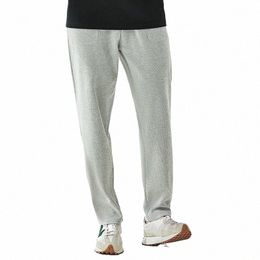 98014 Heavyweight Waffle Sweatpants Men Spring Fall Fi Elastic Waist Solid Colour B Straight Pants Sport Casual Trouser i1H6#