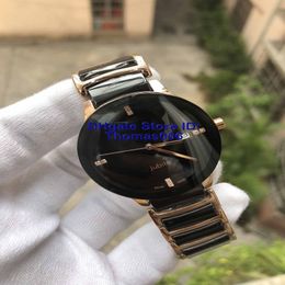 whole unisex watches lady famous modern mens qaurtz fashion black ceramic watch ladies casual mens sport watch 37mm234S