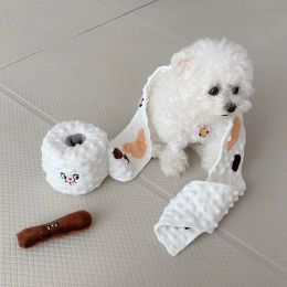 Toys New Ins Simulation Toilet Paper Pet Toy Poop Picking Suit Dog Plush Toy Pet Hidden Food Squeak Interactive Toy Dog Chew Toys